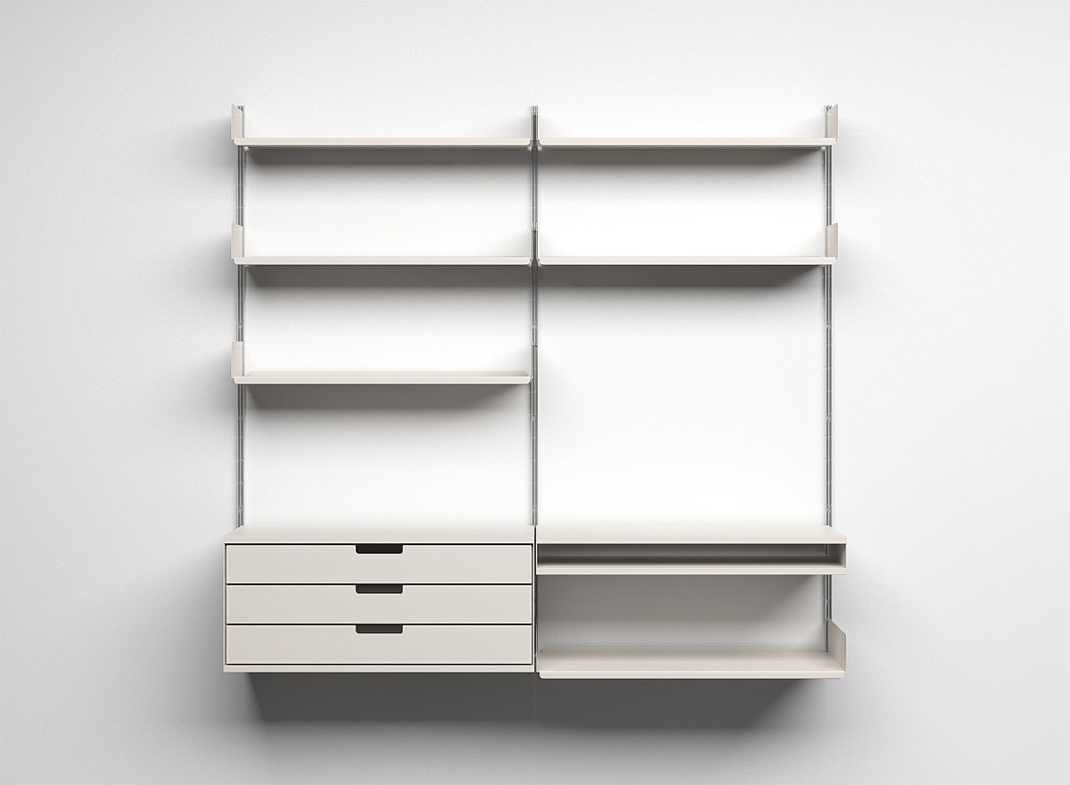 606 Universal Shelving System, diseñada por Rams para Vitsoe.